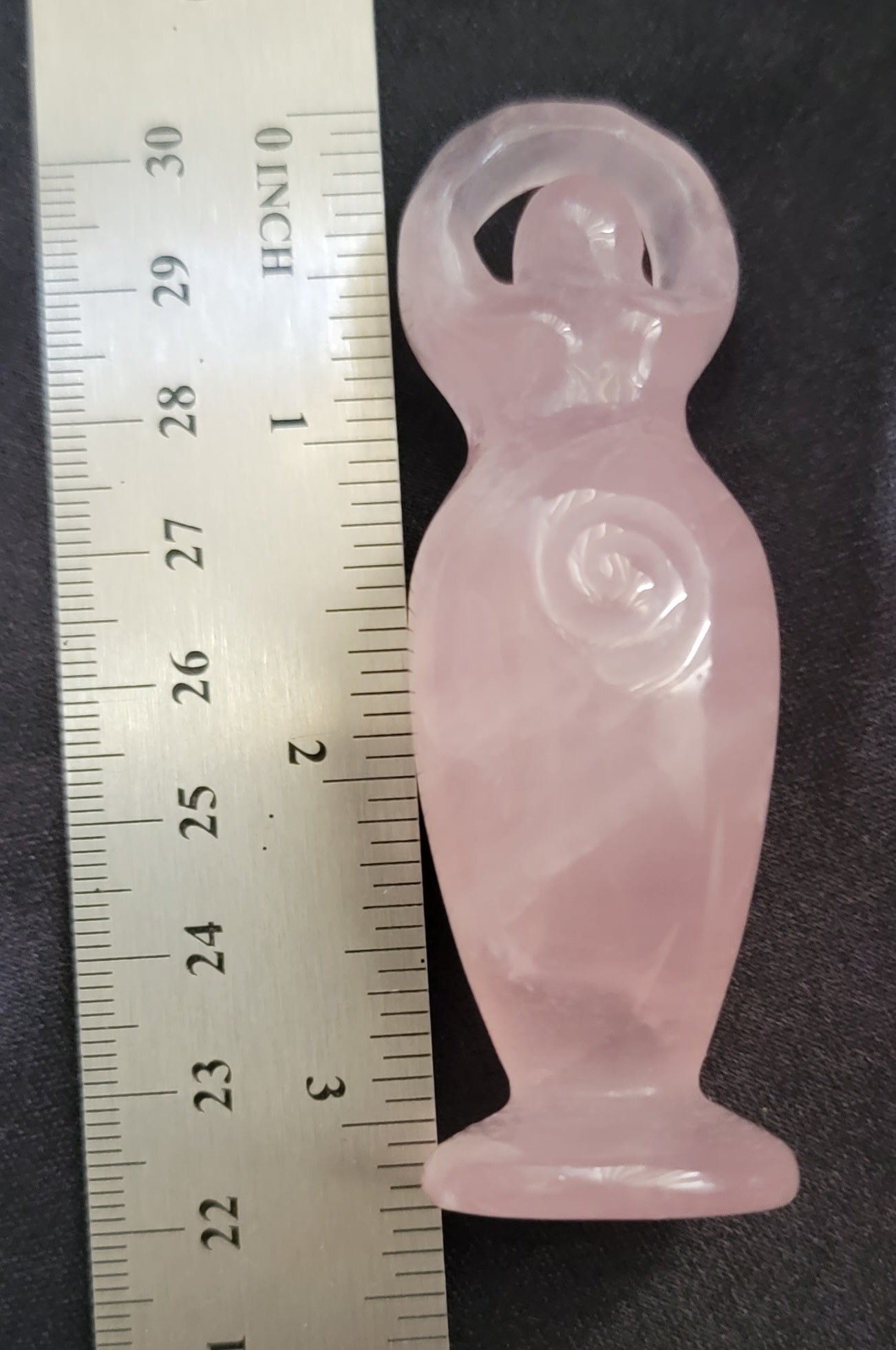 Quartz Crystal Goddess Statue, Crystal Triple Moon Goddess , Rose Quartz Crystal Goddess, Clear Quartz Crystal Goddess