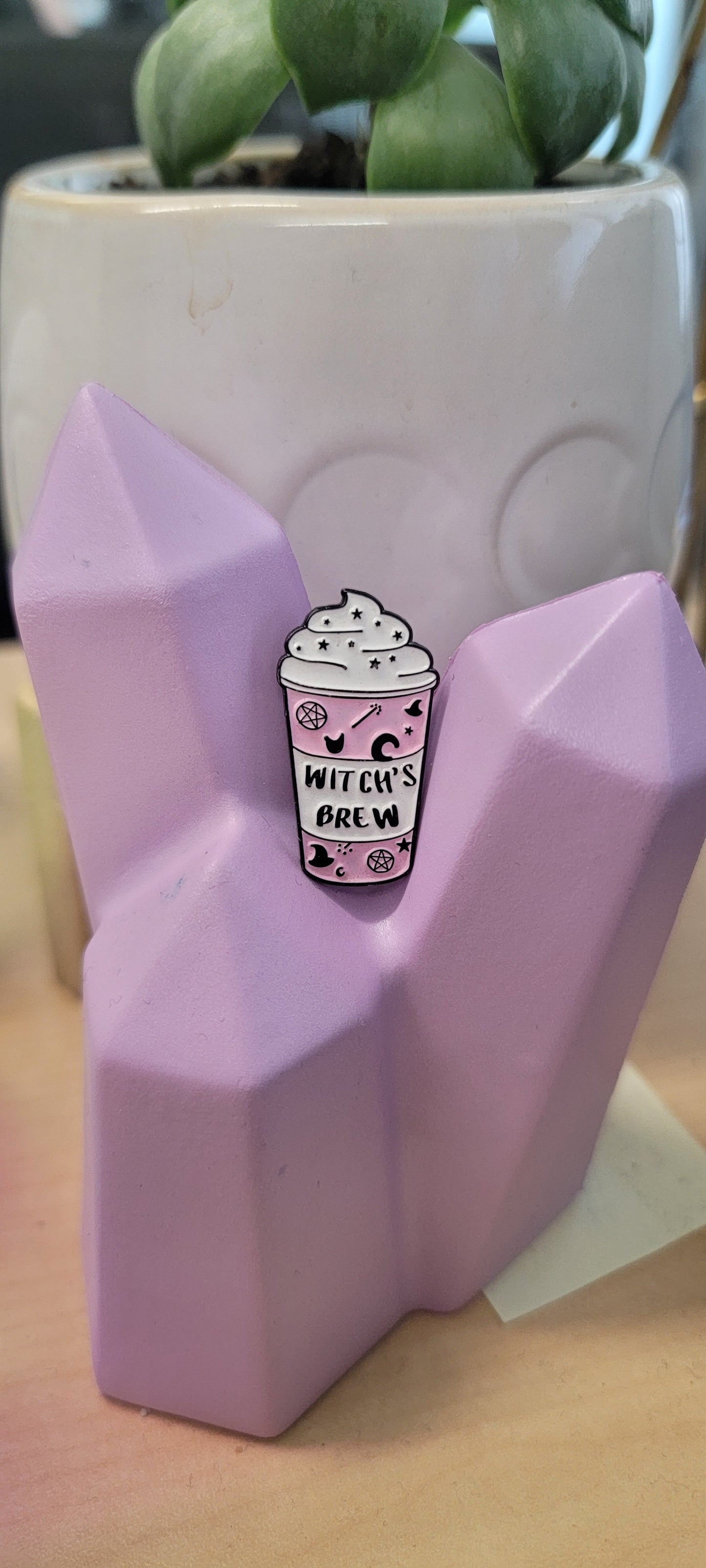 Frappuccino Witch’s Brew Enamel Pin – Cute Magical Coffee Pin