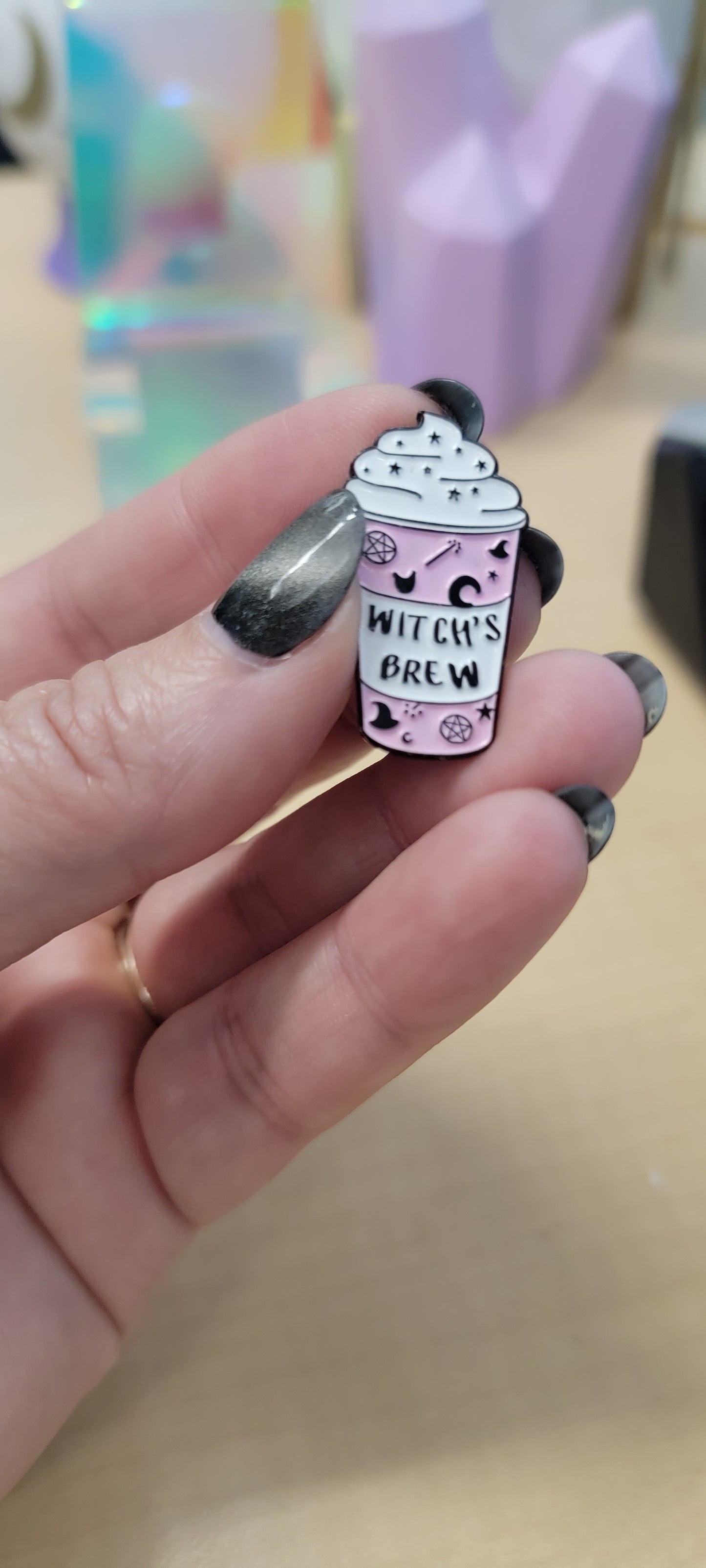 Frappuccino Witch’s Brew Enamel Pin – Cute Magical Coffee Pin