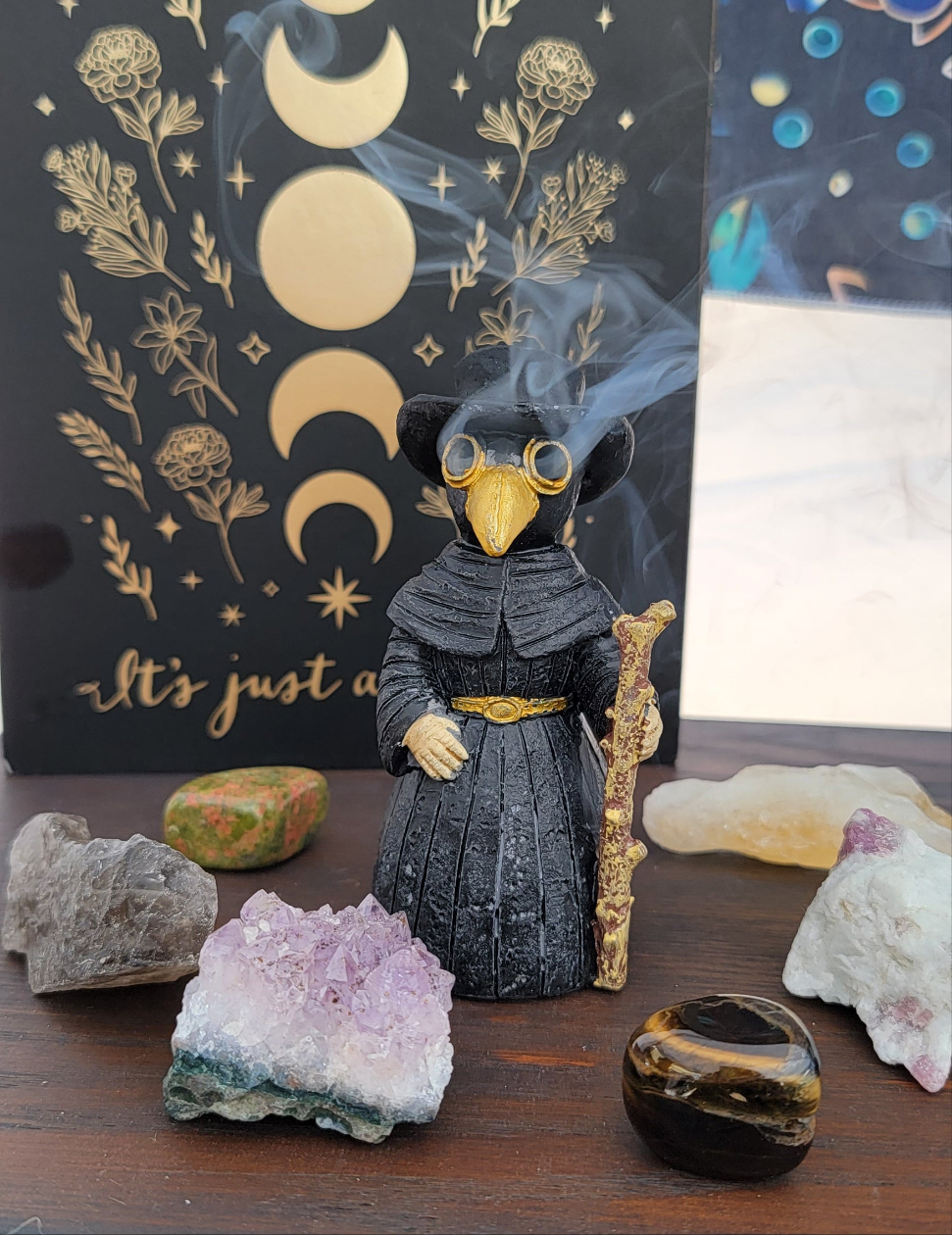 Plague Doctor Cone Incense Burner – Gothic Ritual Decor