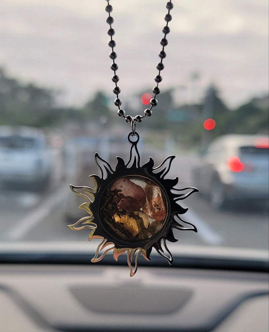 Success Rear View Mirror Charm - Spelled Car Amulet for Confidence and Prosperity
