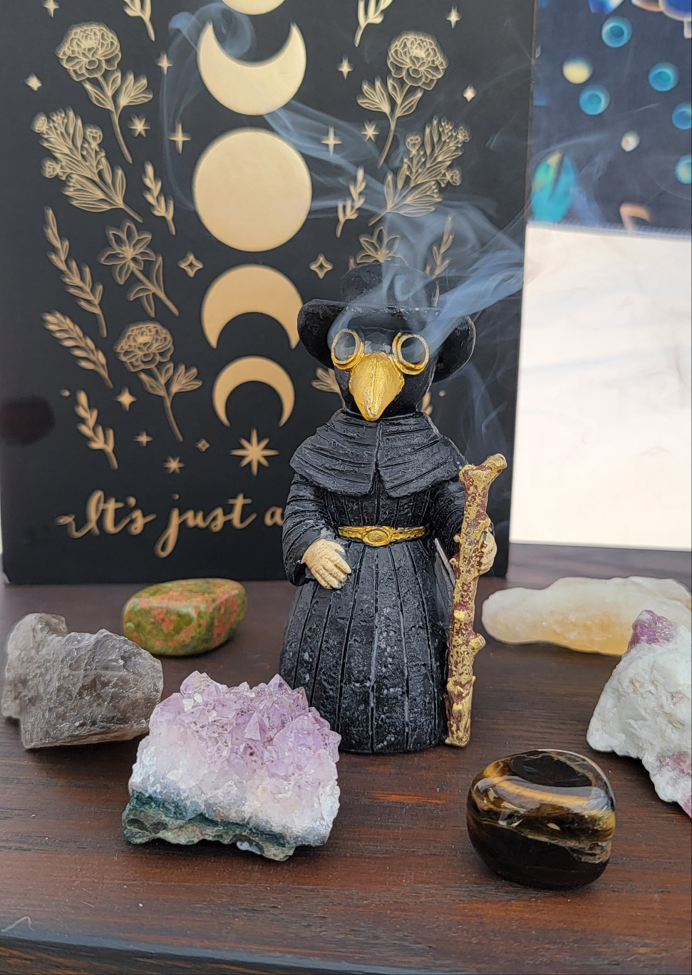 Plague Doctor Cone Incense Burner – Gothic Ritual Decor