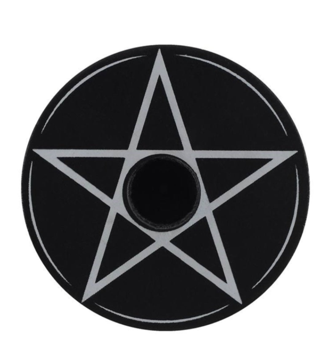 Pentagram Chime Candle Holder ā Spell Candle Altar Tool for Rituals