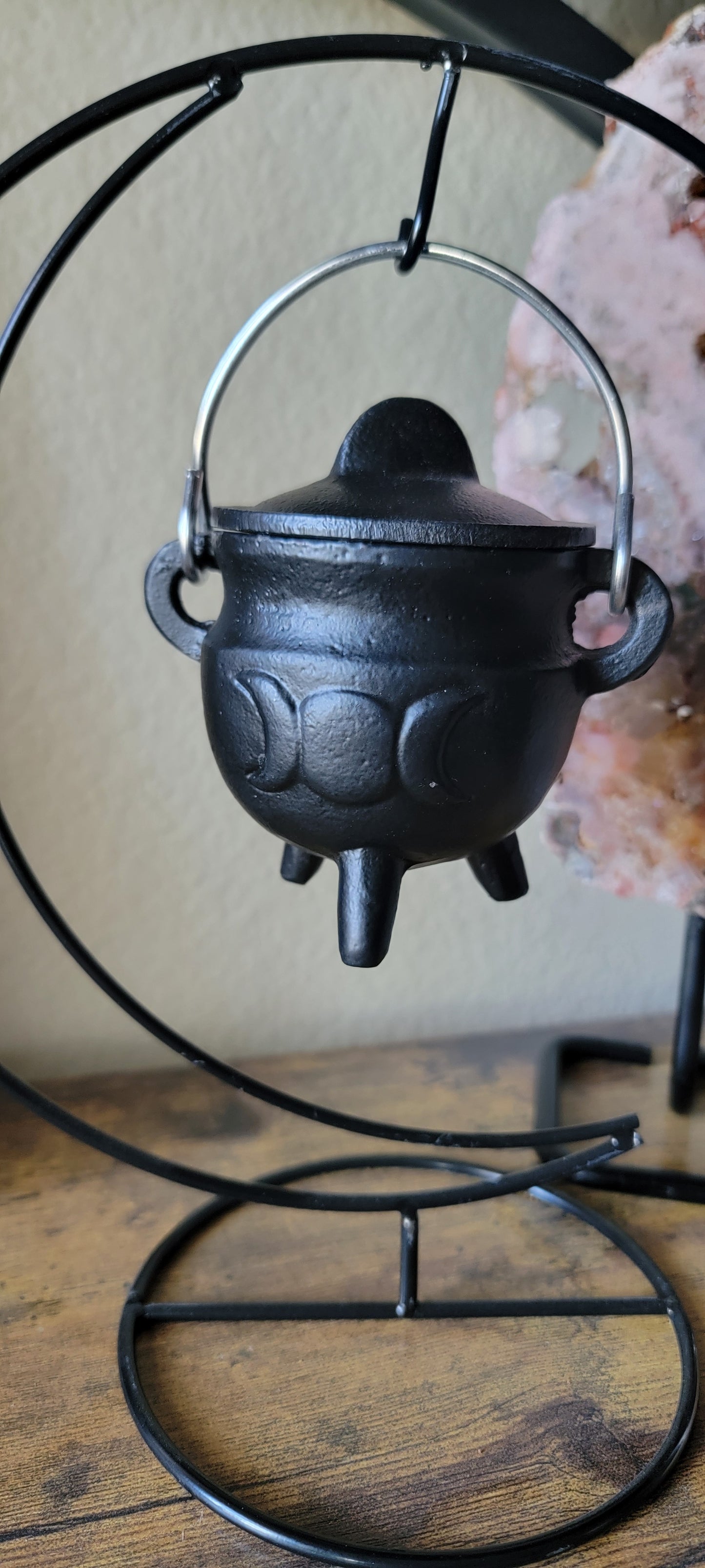 Baby Witch Cauldron Kit – 3" Potbelly Cast Iron Cauldron Starter Spell Kit for Beginners