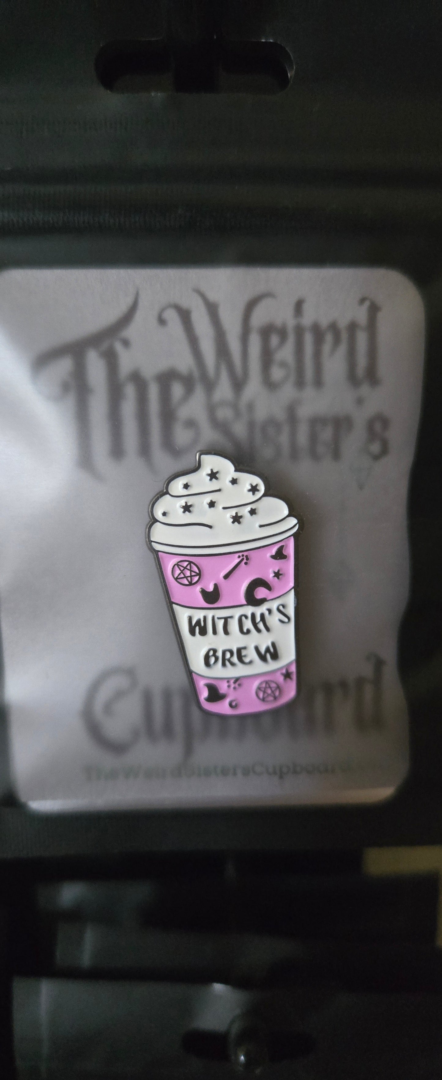 Frappuccino Witch’s Brew Enamel Pin – Cute Magical Coffee Pin