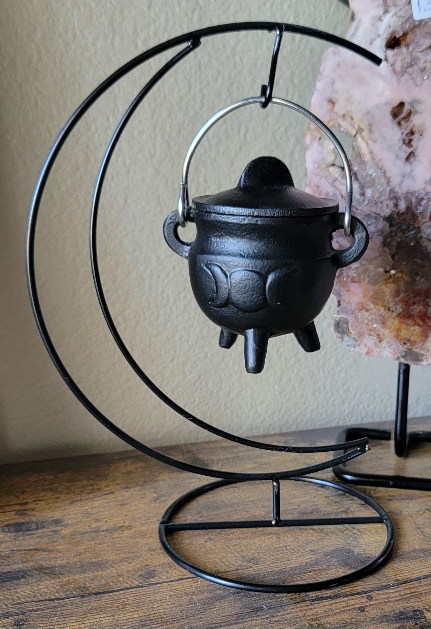 Baby Witch Cauldron Kit – 3" Potbelly Cast Iron Cauldron Starter Spell Kit for Beginners