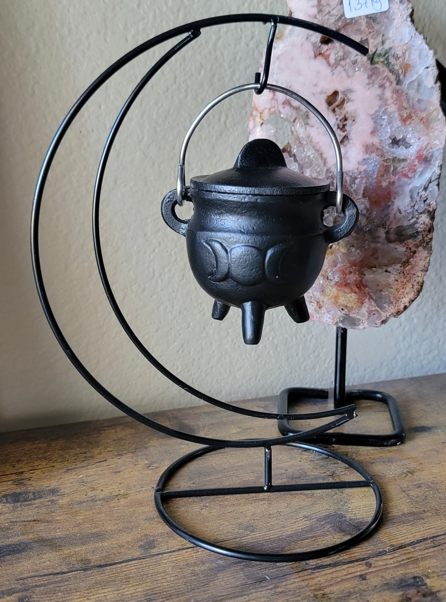 Baby Witch Cauldron Kit – 3" Potbelly Cast Iron Cauldron Starter Spell Kit for Beginners
