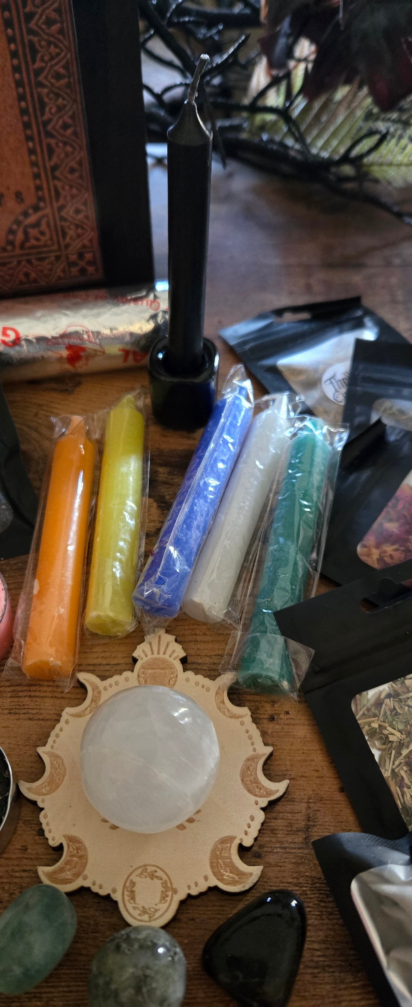 Book of Spells Starter Witch kit- Cast Iron Cauldron Companion Starter Witch kit