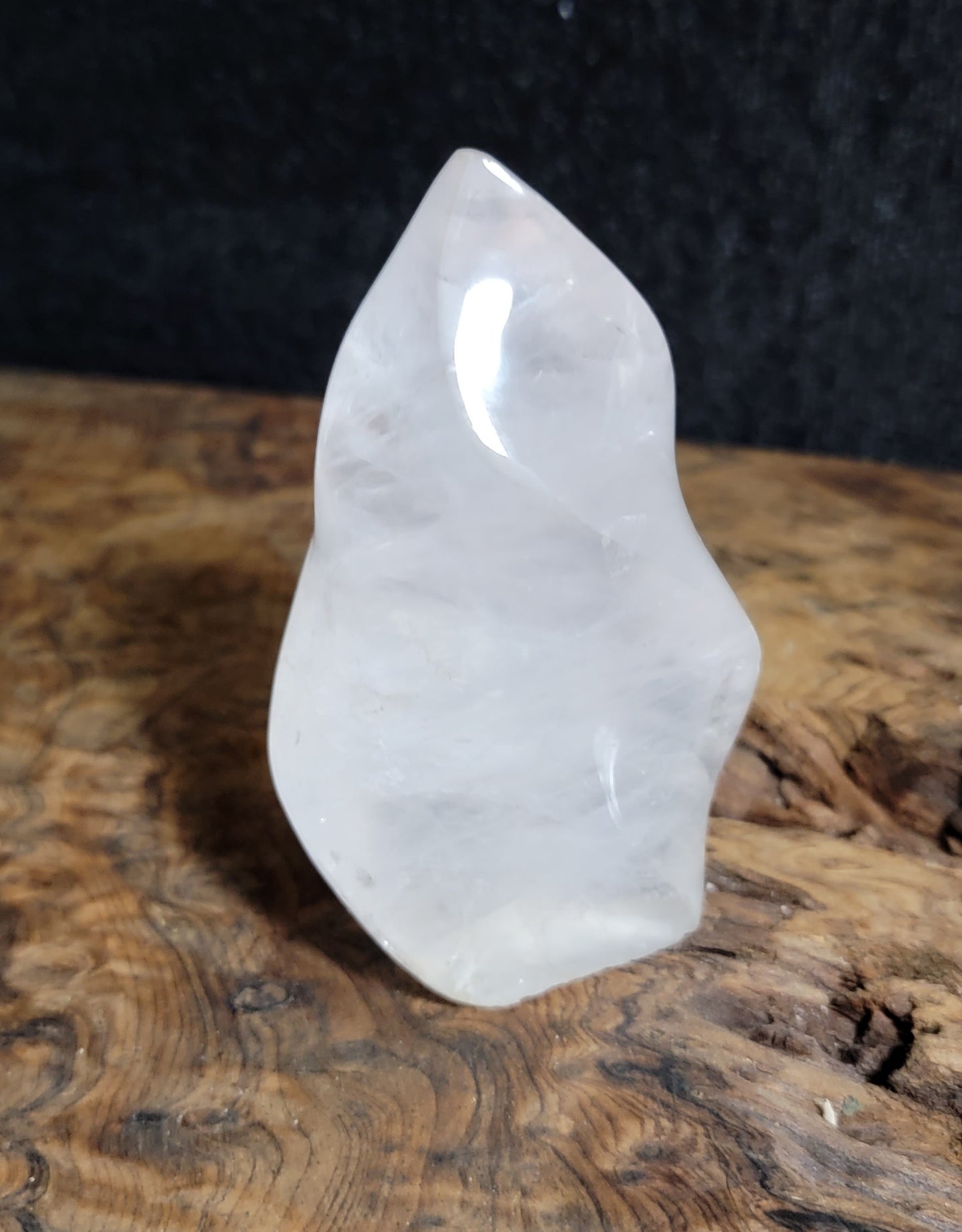Rose Quartz Flame – 4" Heart Healing Crystal for Love & Harmony