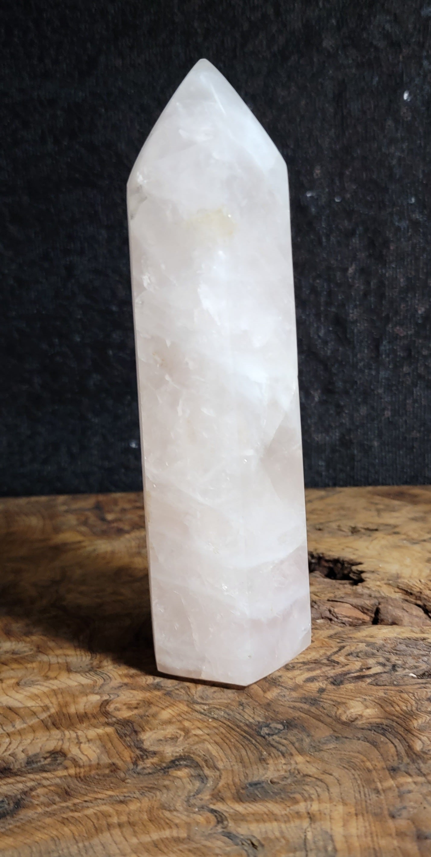 Rose Quartz Crystal Tower ā 7" Heart Healing & Love Generator