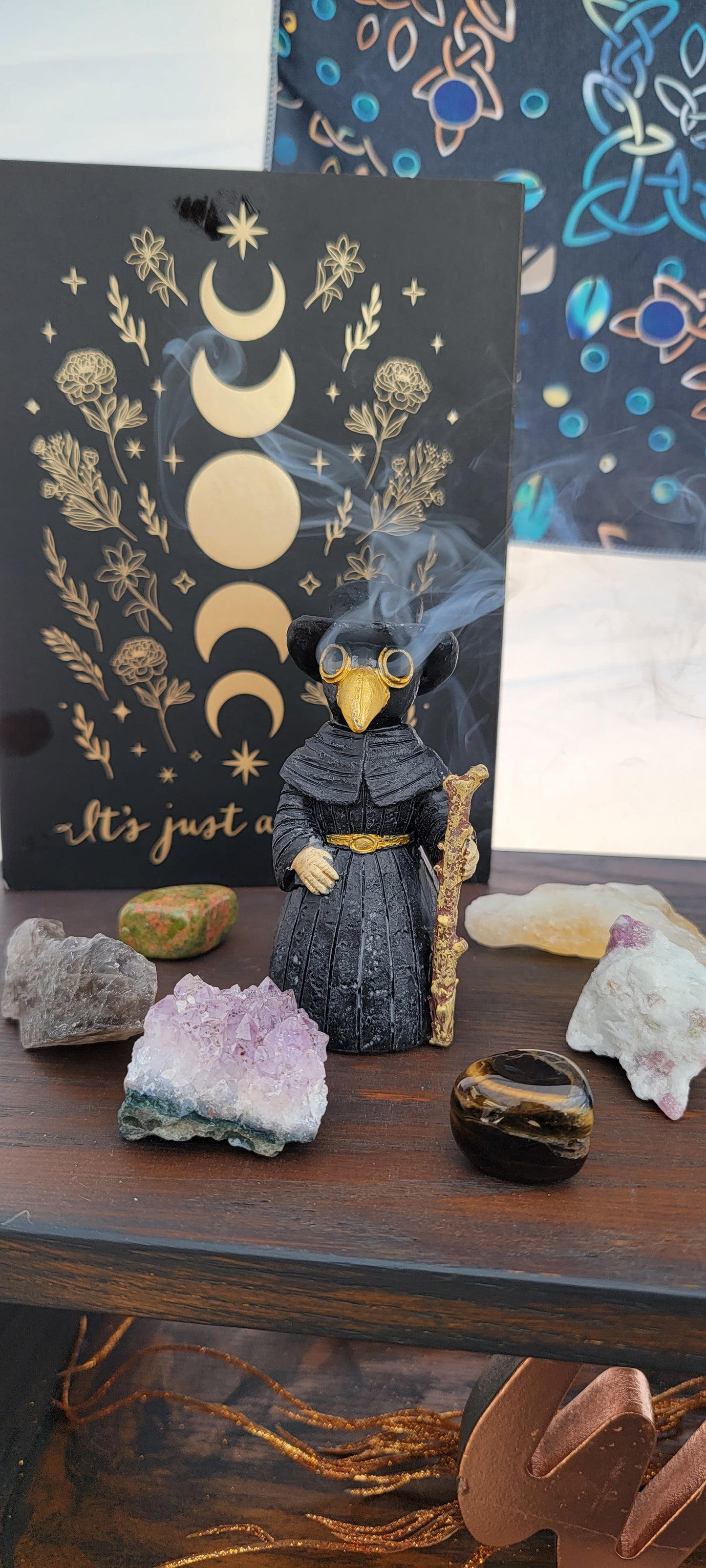 Plague Doctor Cone Incense Burner – Gothic Ritual Decor