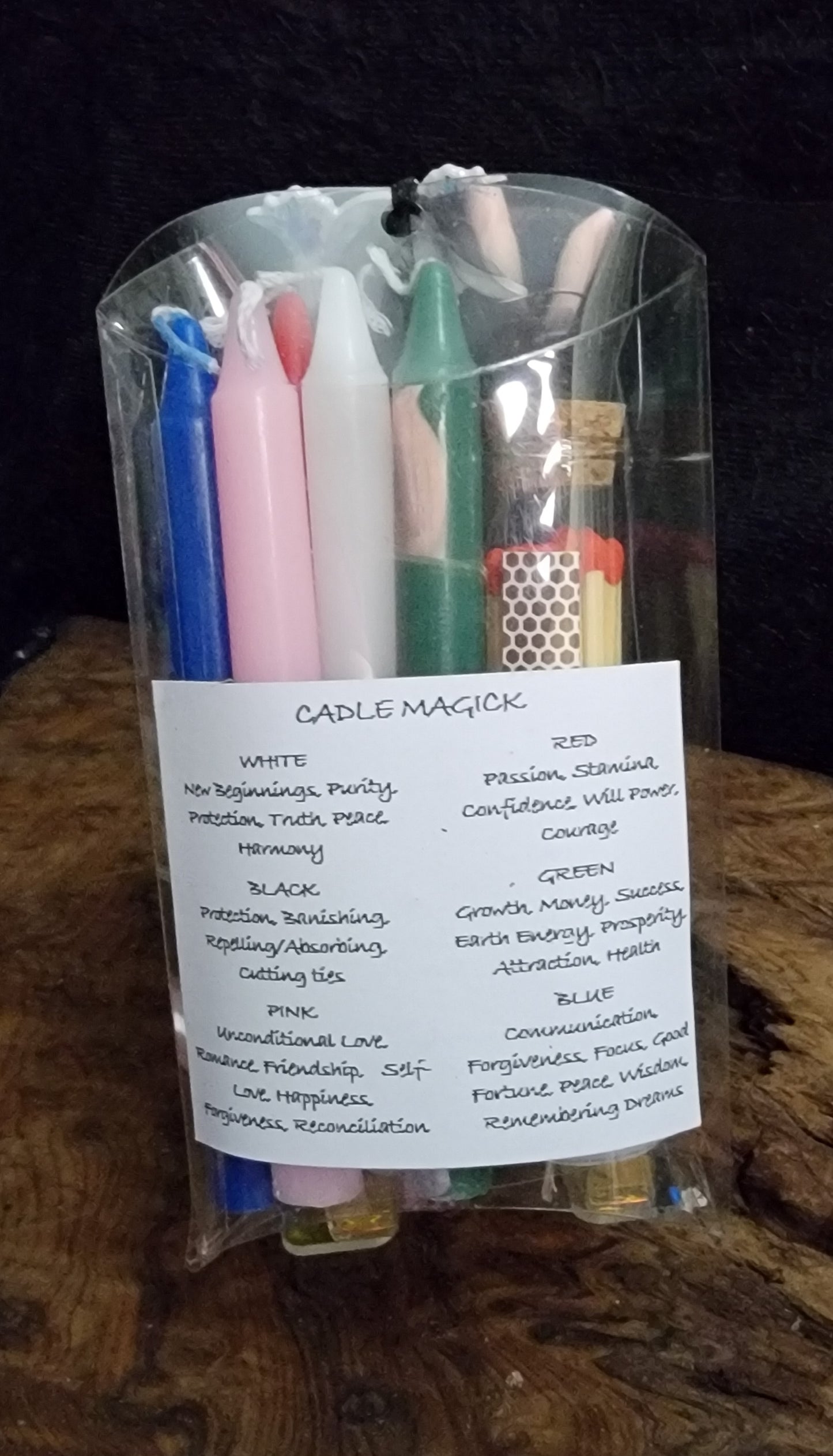 Candle Magic Starter Kit – Beginner Spell Candle Set for Witchcraft & Rituals