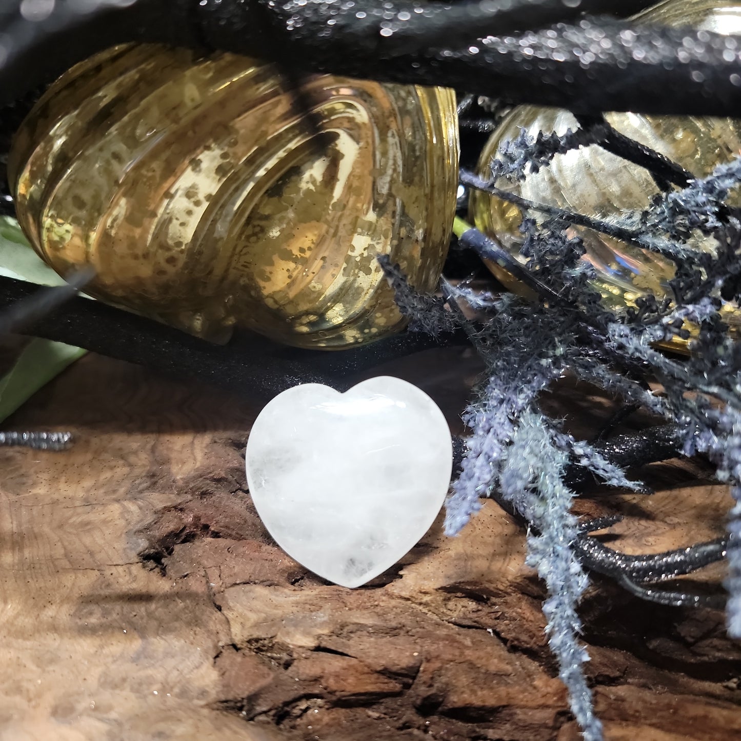 Clear Quartz Heart 1.5"