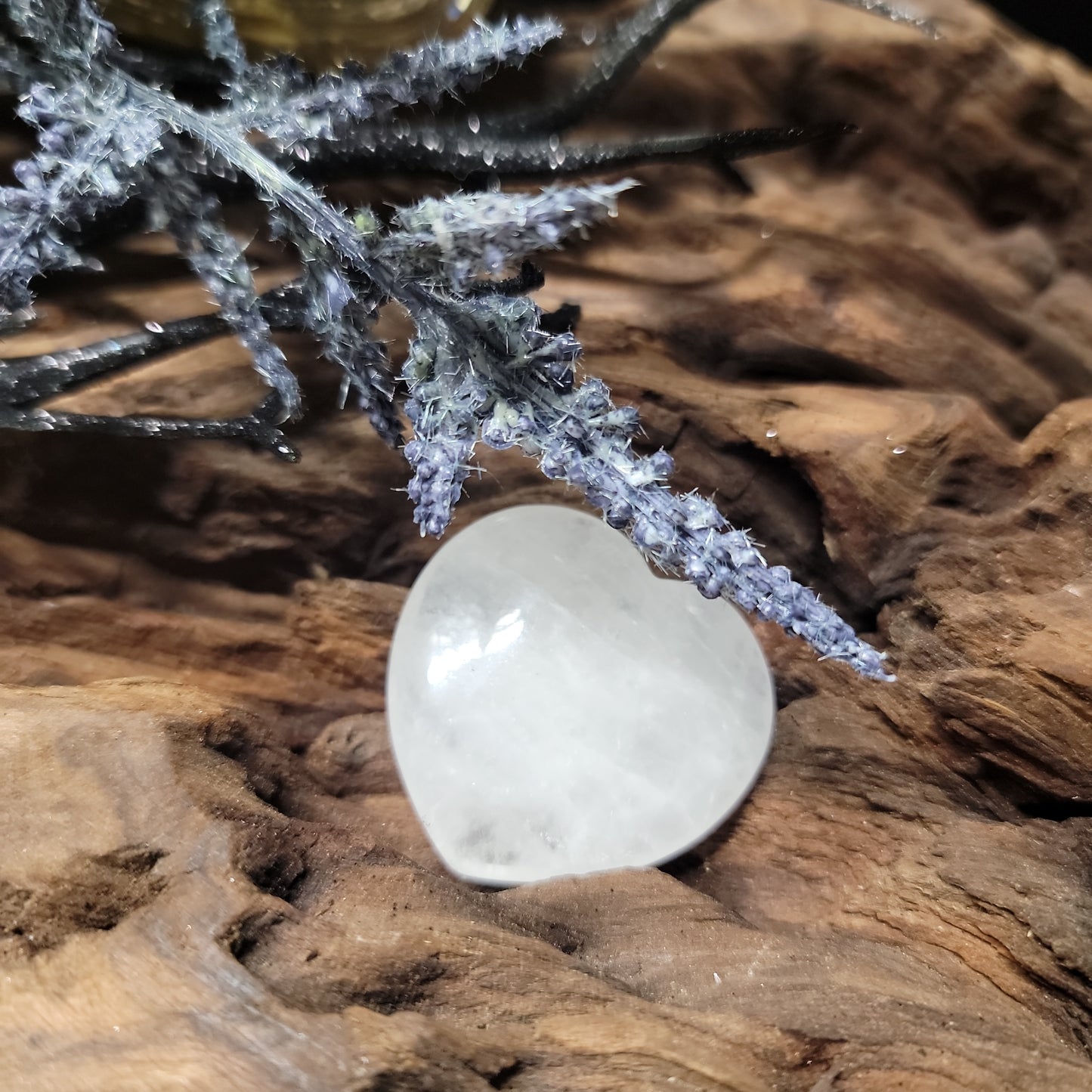 Clear Quartz Heart 1.5"