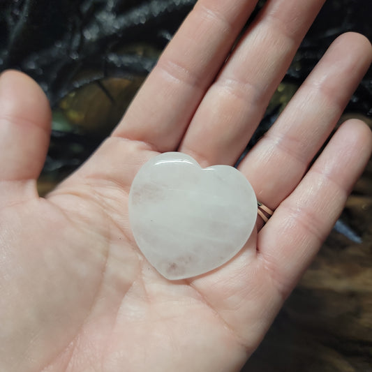 Clear Quartz Heart 1.5"