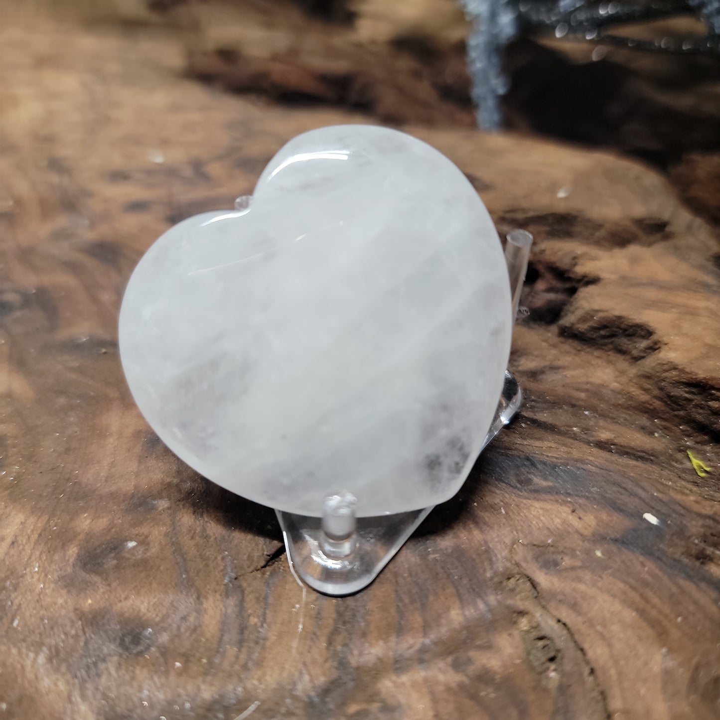 Clear Quartz Heart 1.5"