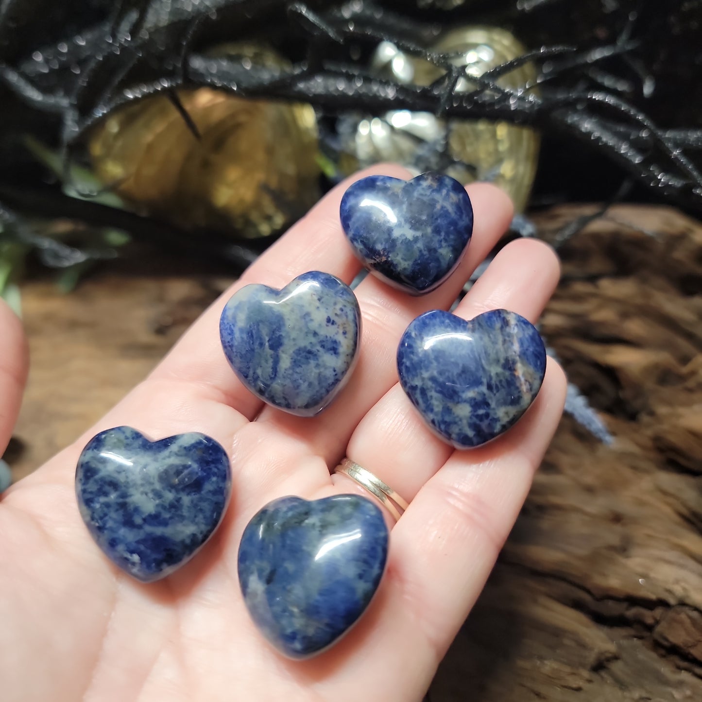 Sodalite Heart 1"