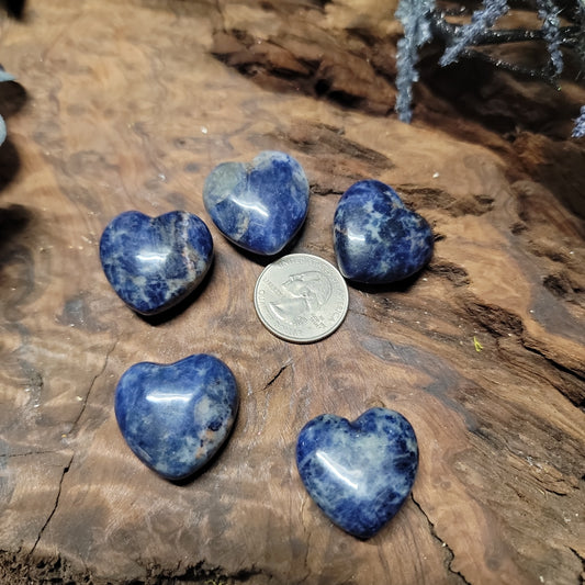 Sodalite Heart 1"