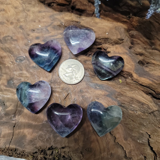 Fluorite Heart 1"