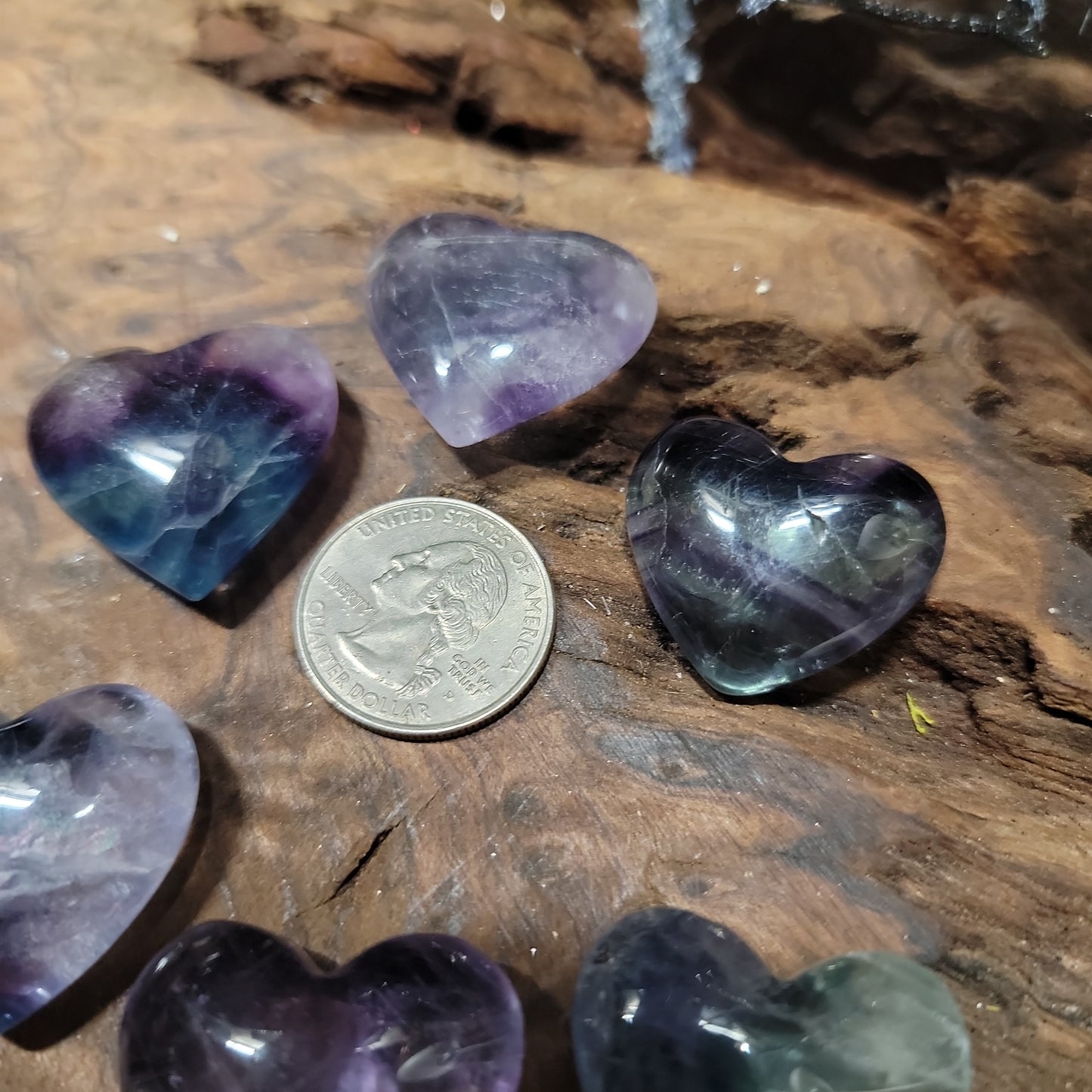 Fluorite Heart 1"