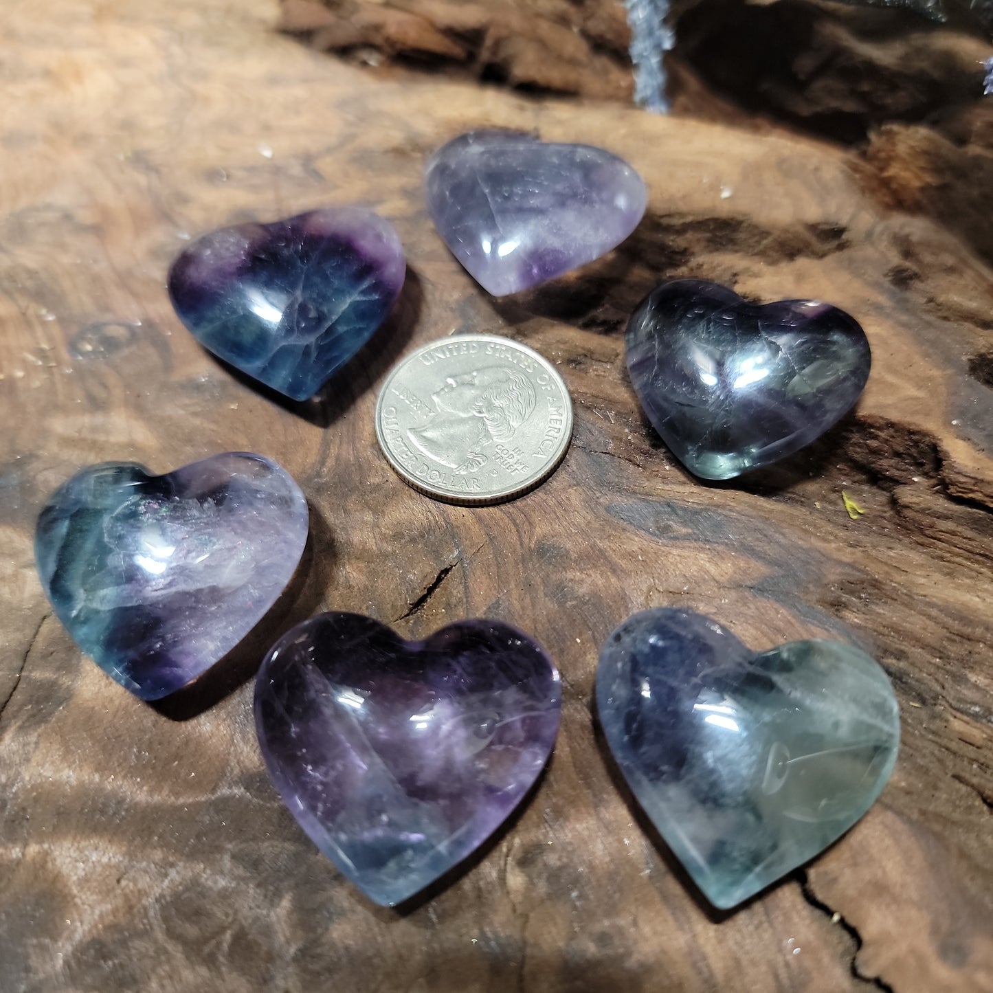 Fluorite Heart 1"