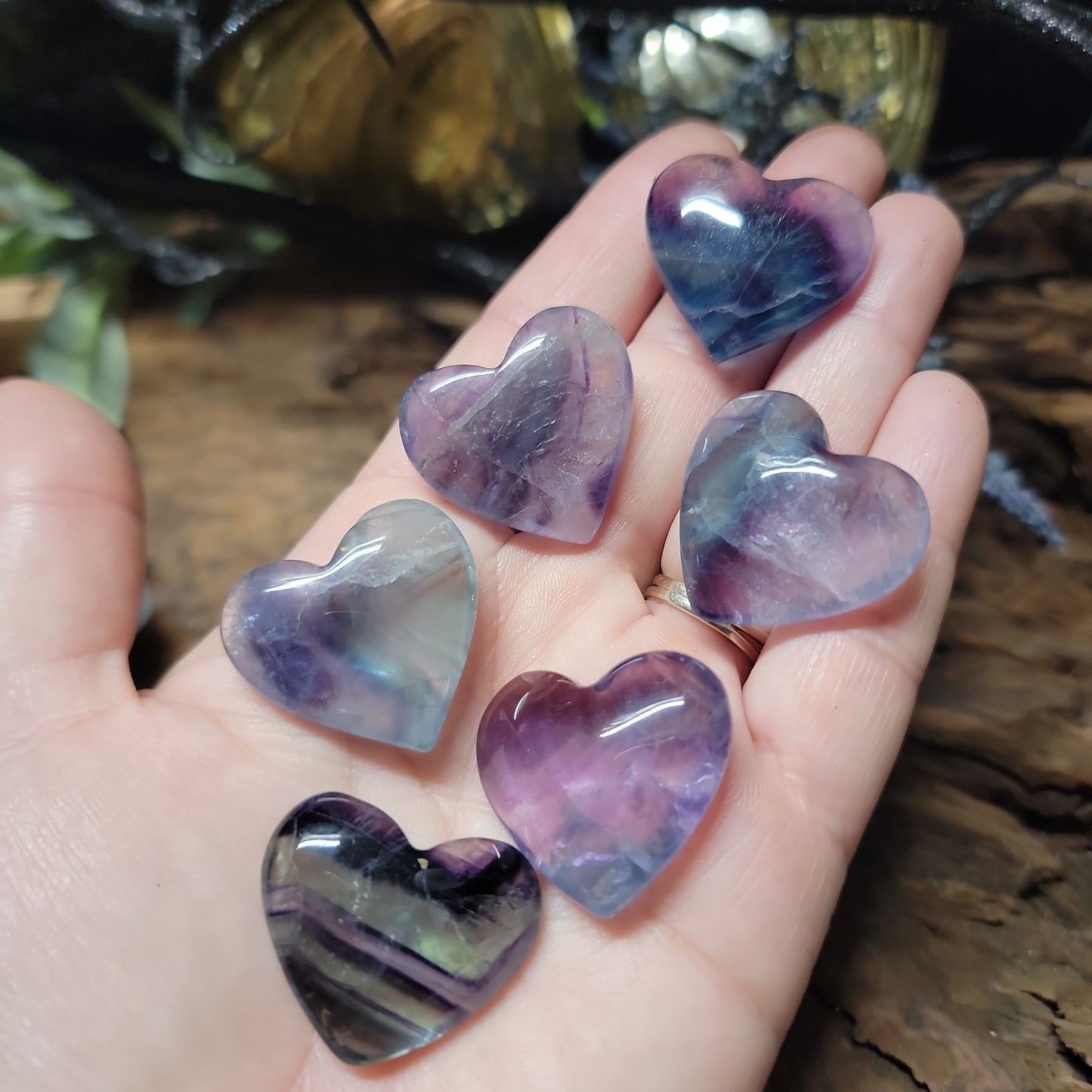 Fluorite Heart 1"