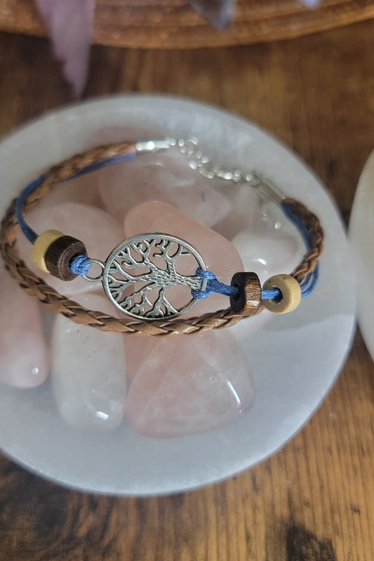 Tree of Life Triple Cord Bracelet – Spiritual Adjustable Jewelry