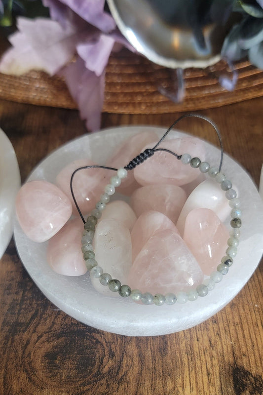 Moonstone Adjustable Bracelet – Intuition, Feminine Energy & Healing Crystal