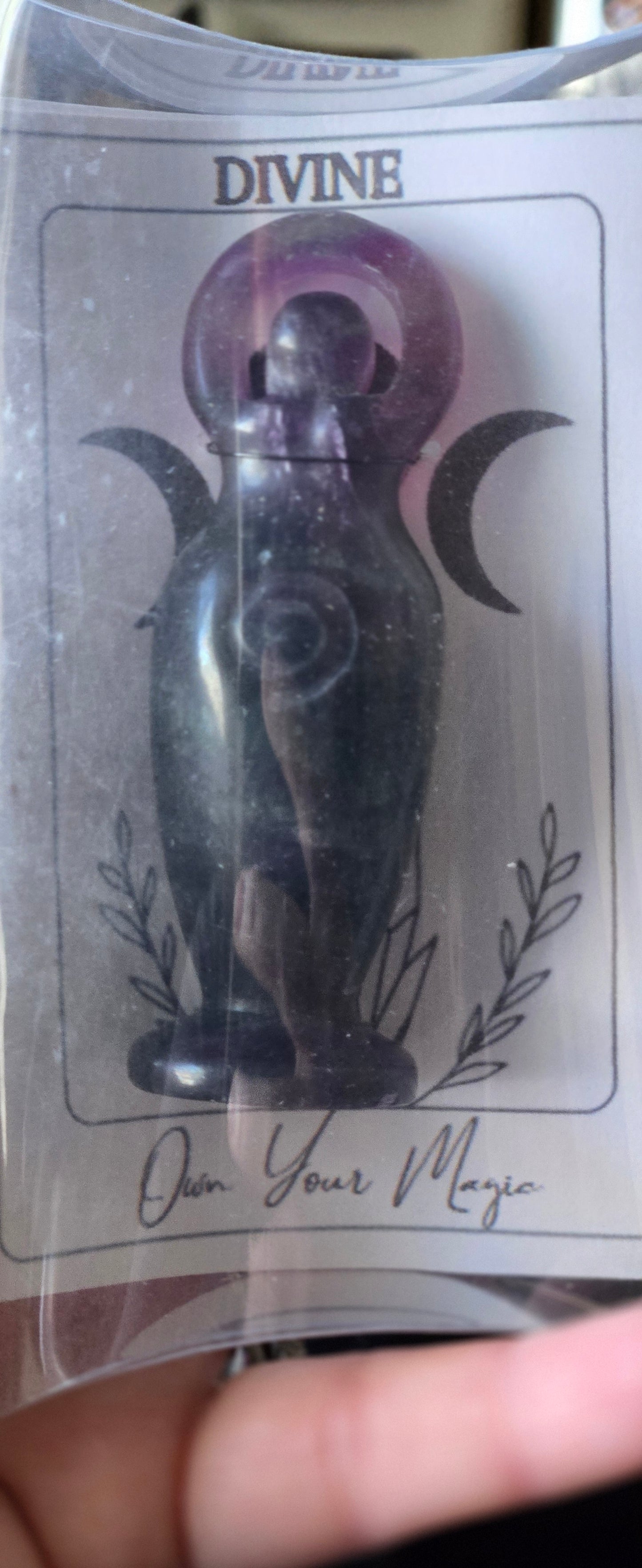 Quartz Crystal Goddess Statue, Crystal Triple Moon Goddess , Rose Quartz Crystal Goddess,  Clear Quartz Crystal Goddess