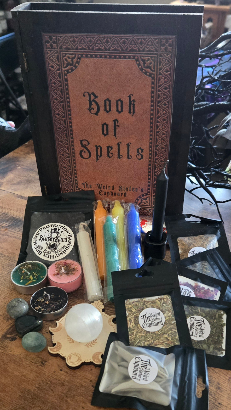 Book of Spells Starter Witch kit- Cast Iron Cauldron Companion Starter Witch kit