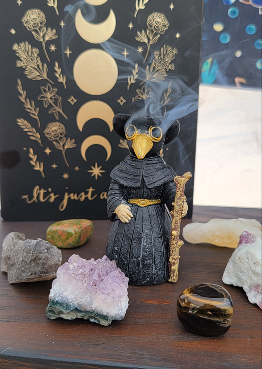 Plague Doctor Cone Incense Burner – Gothic Ritual Decor