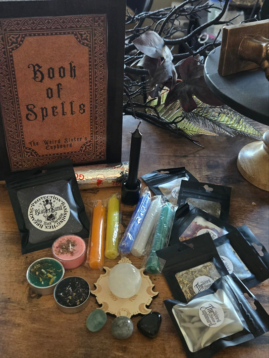 Book of Spells Starter Witch kit- Cast Iron Cauldron Companion Starter Witch kit