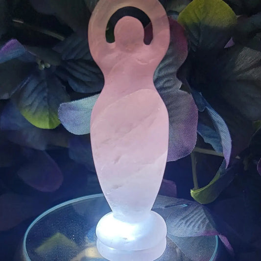 Quartz Crystal Goddess Statue, Crystal Spiral Goddess , Rose Quartz Crystal Goddess,  Clear Quartz Crystal Goddess