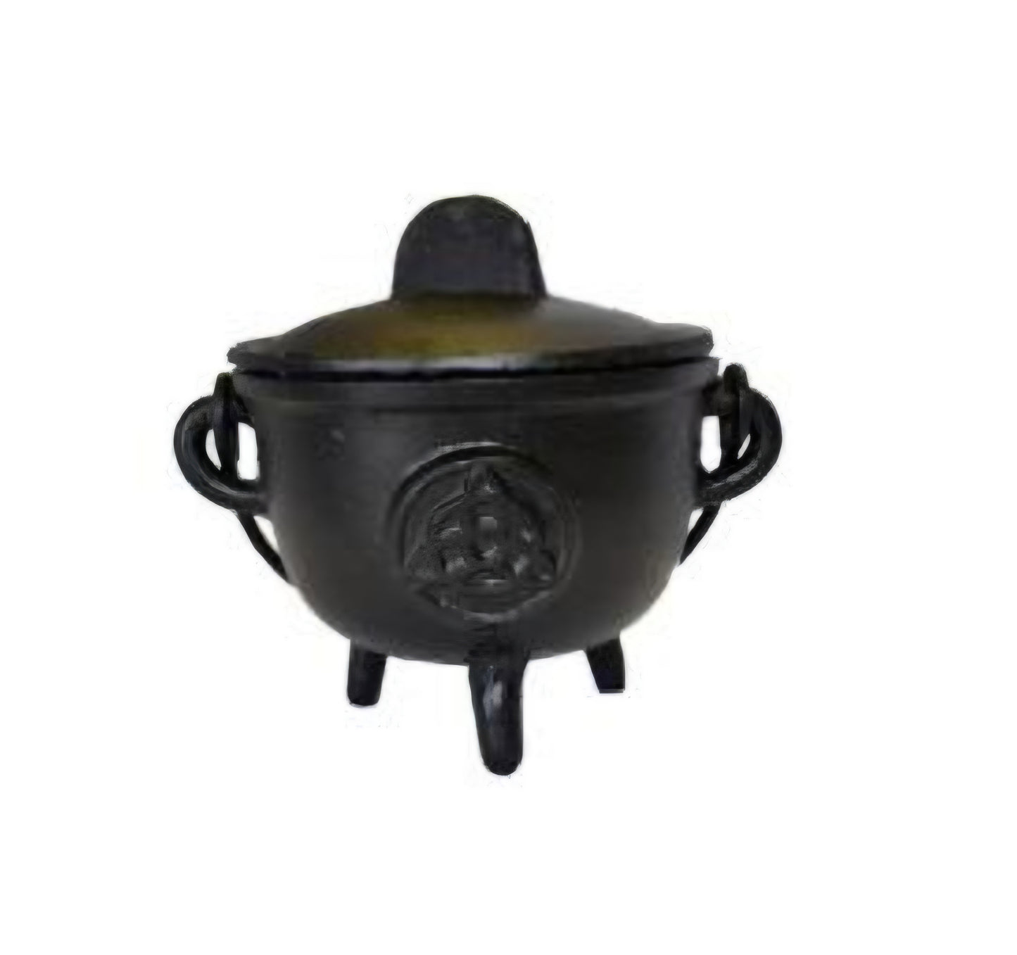 Starter Witch Cast Iron Cauldron kit - Beginner Spell kit Cast Iron with Crystals & Spell Tools