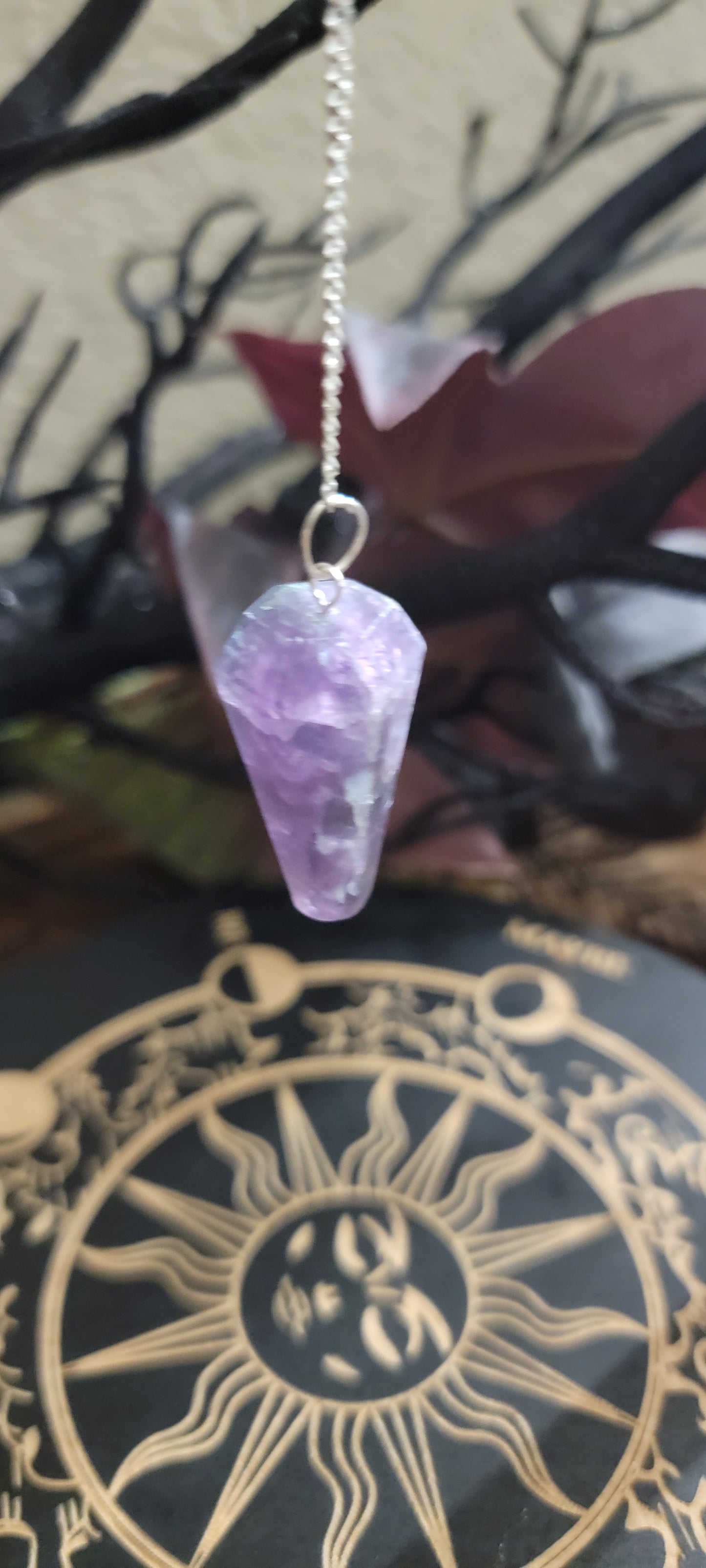 Tumbled Fluorite Pendulum