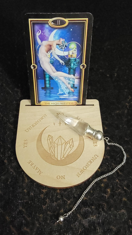 Crystal Moon Tarot Card and Pendulum Board