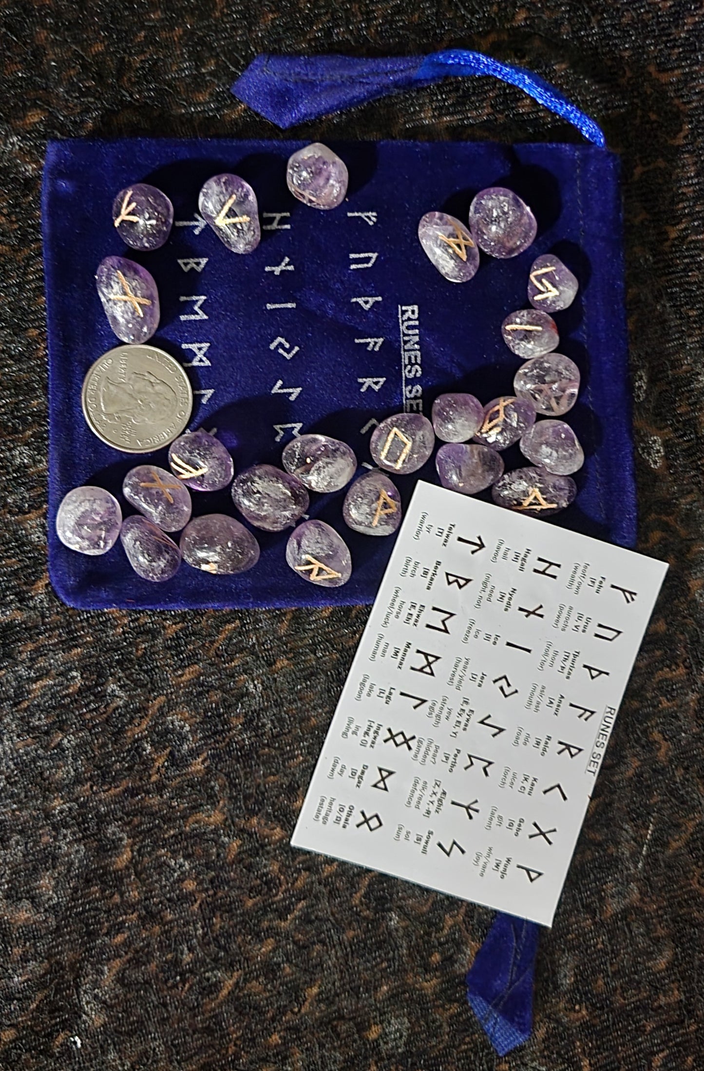 Travep Rune Amethyst Travel Rune Set – The Weird Sister's Cupboard