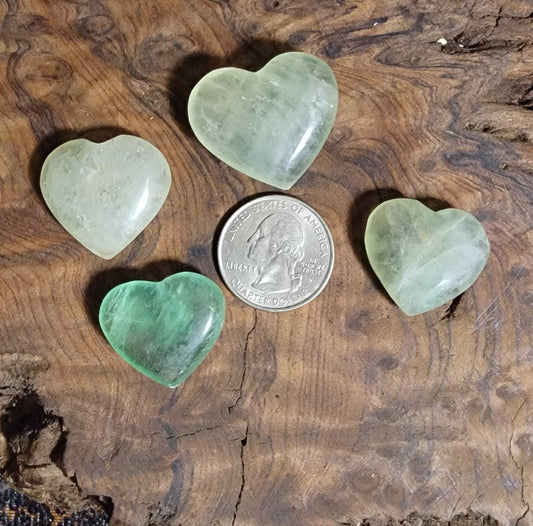 Green Aventurine Heart 1"