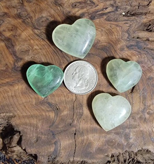 Green Aventurine Heart 1"