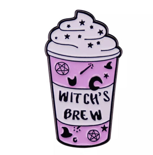 Frappuccino Witch’s Brew Enamel Pin – Cute Magical Coffee Pin