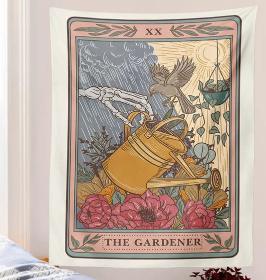 The Gardner Tarot Tapestry – Witchy Wall Decor for Sacred Spaces
